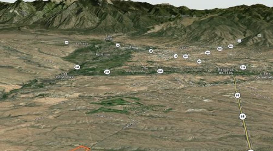 MapRight Map 3D Photo for Powered Pueblo Desertscape in Taos 2