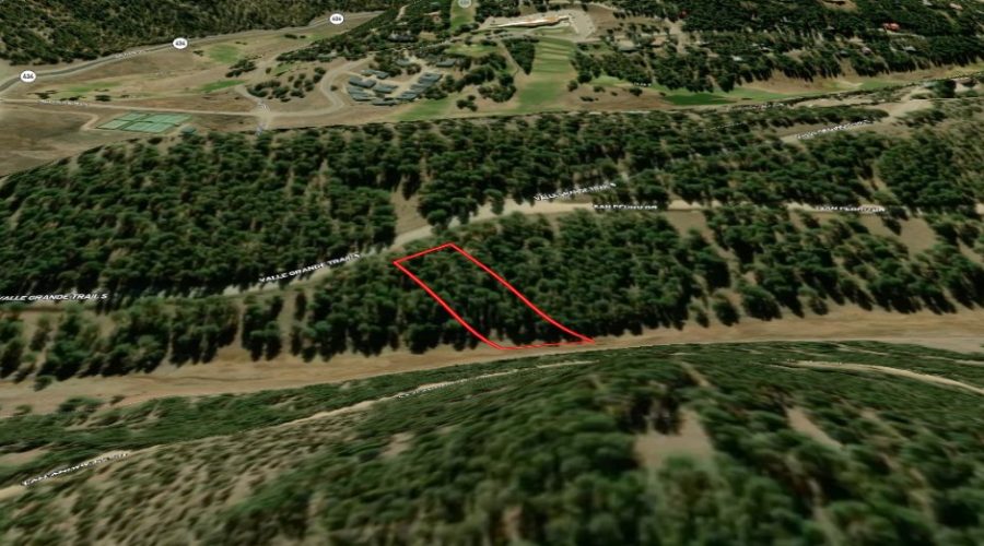 3D Mapright Map Facing South for Meadowside Lot Near Angel Fire Ski