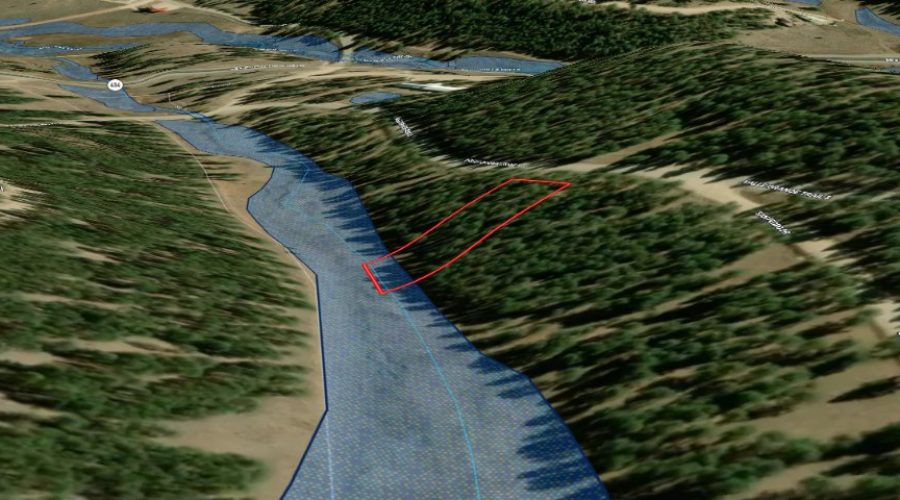3D Wetlands Mapright Map for Meadowside Lot Near Angel Fire Ski