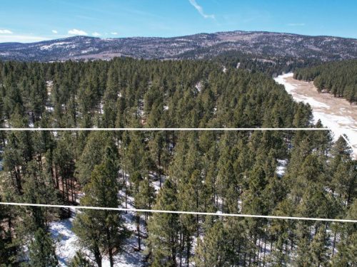 Aerial Map with Overlay for Meadowside Lot Near Angel Fire Ski