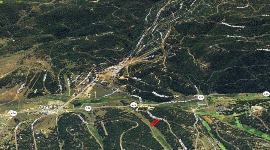 Aerial View of Angel Fire for Meadowside Lot Near Angel Fire Ski