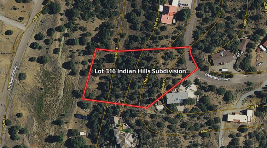 MapRight Map Contour Lines for Prime Location & View, Silver City
