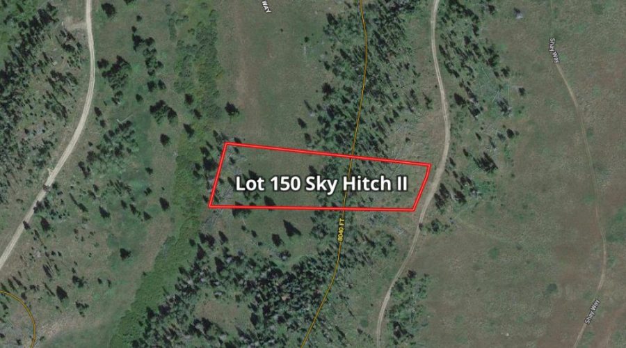 Mapright Map with Contour Lines for Lot 150 Sky Hitch II At Stagecoach