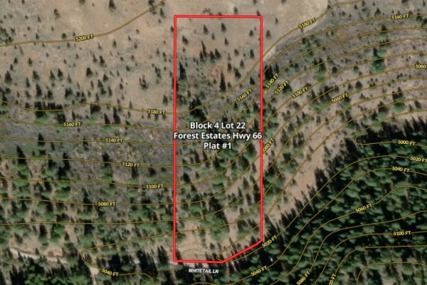 Mapright Map with Contour Lines for Lot 22 Forest Estates Hwy 6