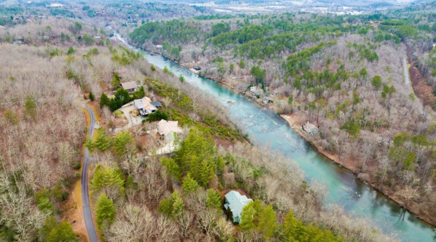 Main Photo Showing Hiwassee River from the Property for Scenic Homesite By Hiwassee River