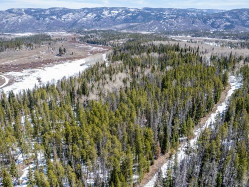 Aerial Photo Showing the Valley for Lot 50 Prime Stagecoach Cabin Lot 2