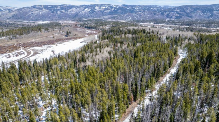 Aerial Photo Showing the Valley for Lot 50 Prime Stagecoach Cabin Lot 2