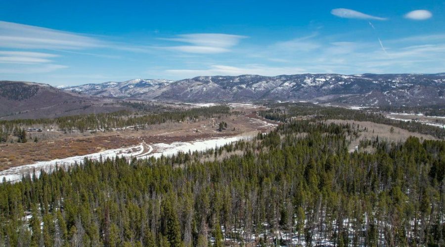 Aerial Photo Showing the Valley for Lot 50 Prime Stagecoach Cabin Lot