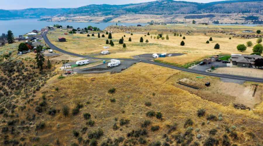 Aerial Photo Showing the Beautiful River for Vista Views RV Lot with Water 2