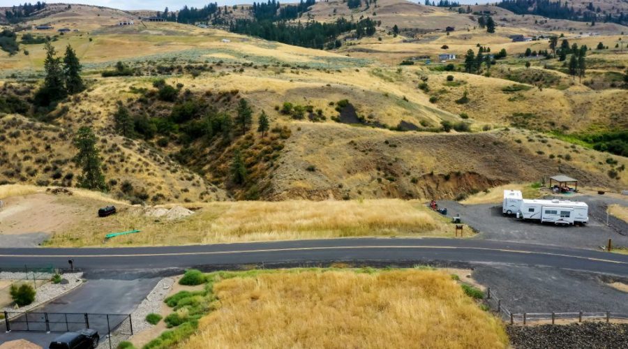 Aerial Photo Showing Road Access for Vista Views RV Lot with Water 3