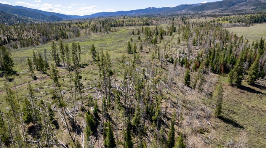 Aerial Photo of the Property with Mountains for Lot 150 Sky Hitch II At Stagecoach