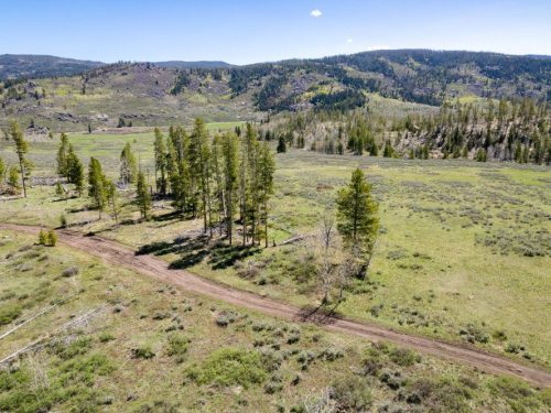 Aerial Photo Showing Dirt Road Access for Lot 143 Sky Hitch II At Stagecoach