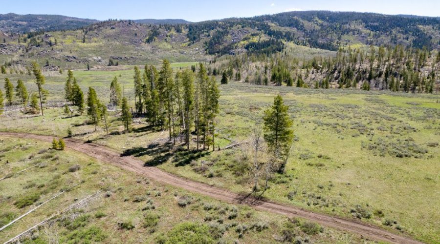 Aerial Photo Showing Dirt Road Access for Lot 143 Sky Hitch II At Stagecoach