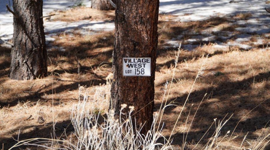 Ground Photo with Signage for Meadowside Lot Near Angel Fire Ski