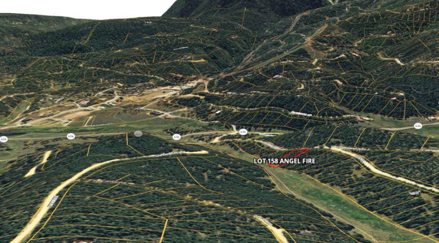 Mapright Map with Contour Lines for Meadowside Lot Near Angel Fire Ski 2