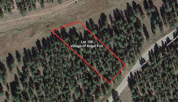 Mapright Map with Parcel Lines for Meadowside Lot Near Angel Fire Ski