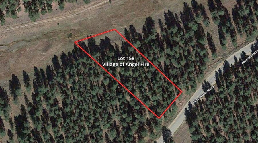 Mapright Map with Parcel Lines showing Meadowside Lot Near Angel Fire Ski
