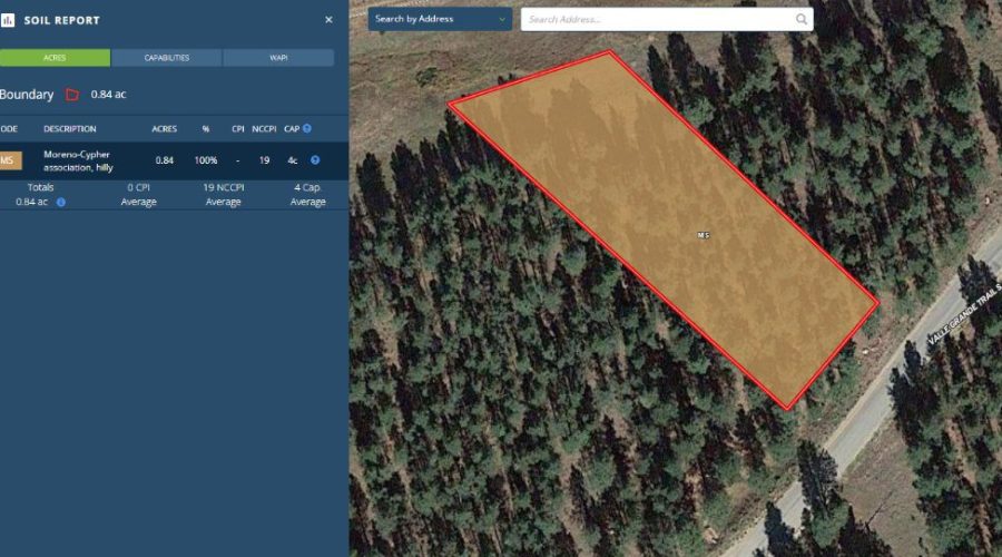 Mapright Soil Report for Meadowside Lot Near Angel Fire Ski
