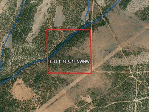 Mapright Wetlands Map for Public Hunting Unlimited 40 Ac