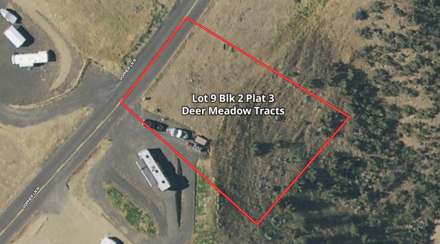 Mapright Map with Parcel Line for Vista Views RV Lot with Water