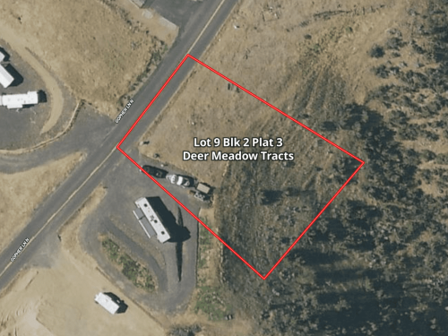 Mapright Map with Parcel Line for Vista Views RV Lot with Water