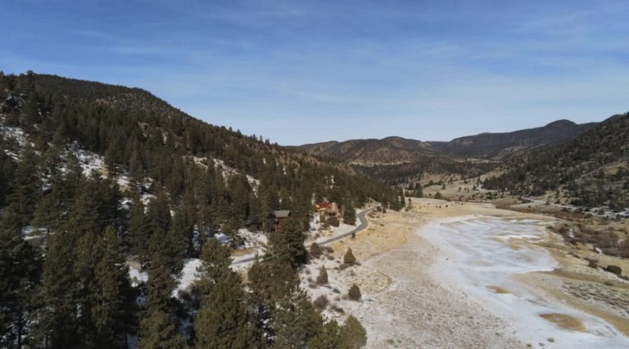 Aerial Photo Showing the Mountain in the Background for Lot 50, South Fork Ranches