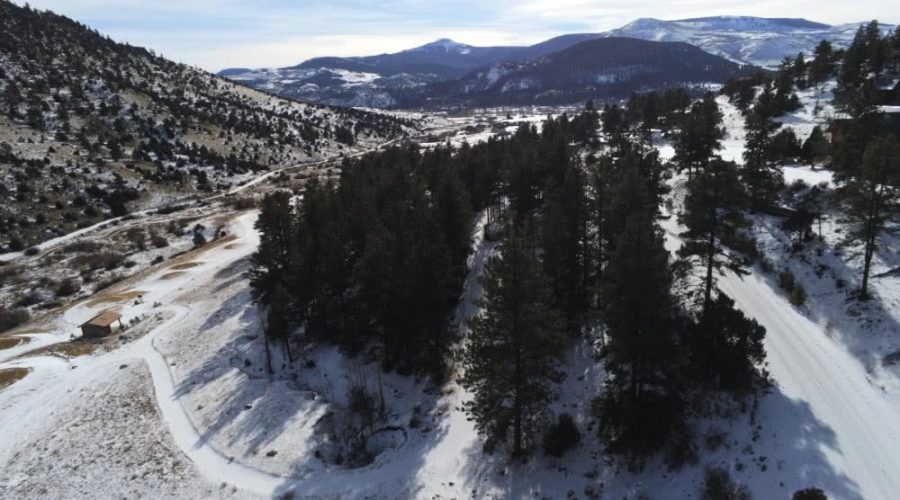 Aerial Photo Showing Mountain Views for Lot 50, South Fork Ranches