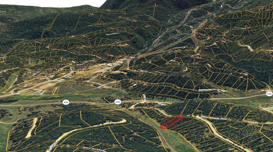 Mapright Map with Contour for Meadowside Lot Near Angel Fire Ski