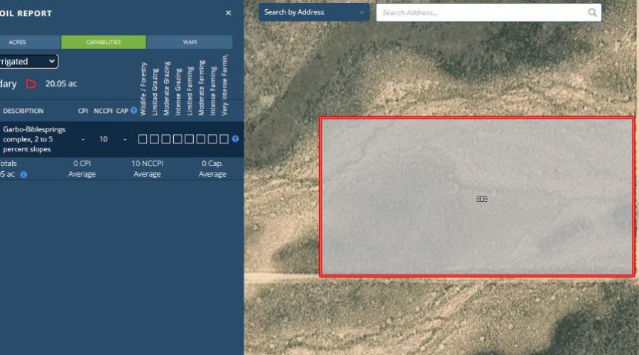 Mapright Map Soil Report Tract A-Irrigated for A Peaceful Slice Of Utah