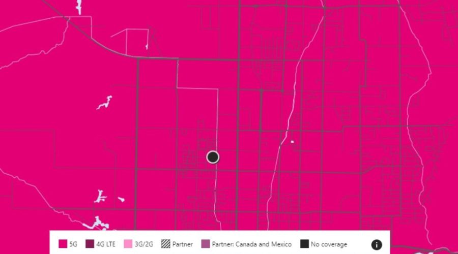 T Mobile Service Map for RIDICULOUS ACCESS TO PUBLIC LAND