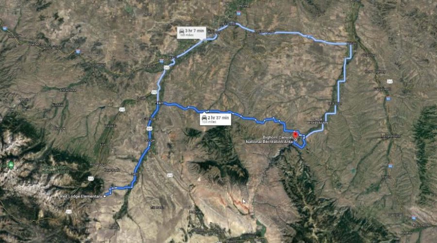Map of the Property To Bighorn Canyon National Recreation Area for RIDICULOUS ACCESS TO PUBLIC LAND