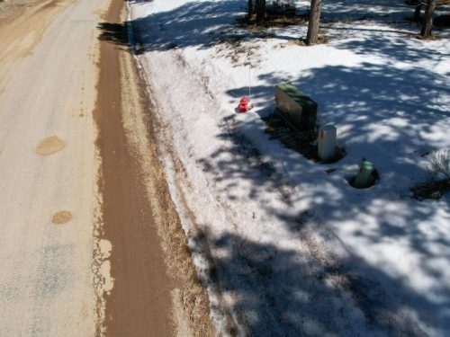 Utility Box Along the Road for Meadowside Lot Near Angel Fire Ski