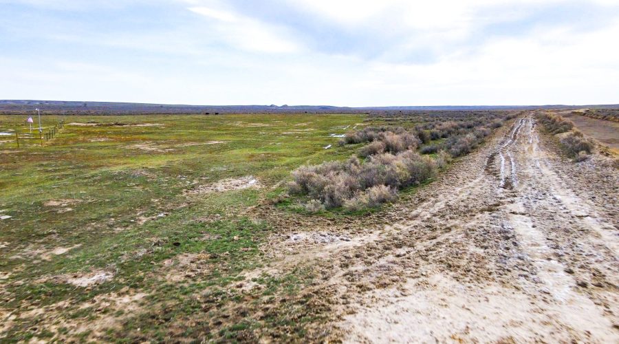 Aerial Photos Showing Easement for LARGE 160 ACRE LOT IN NATRONA