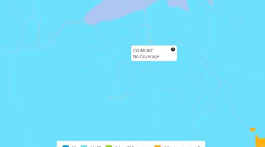 AT&T Service Map for for Lot 50 Prime Stagecoach Cabin Lot
