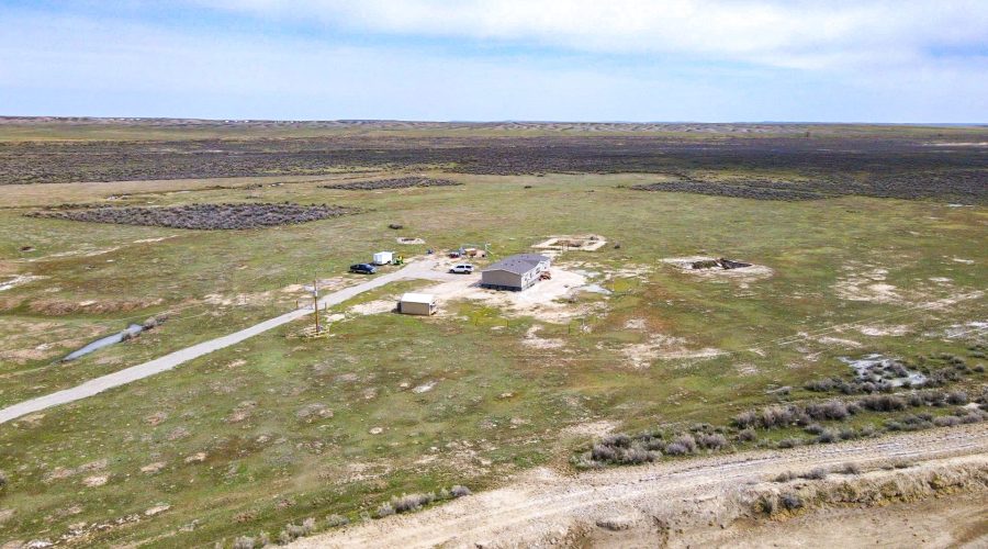 Aerial Photo Showing Adjacent Neighbor for LARGE 160 ACRE LOT IN NATRONA